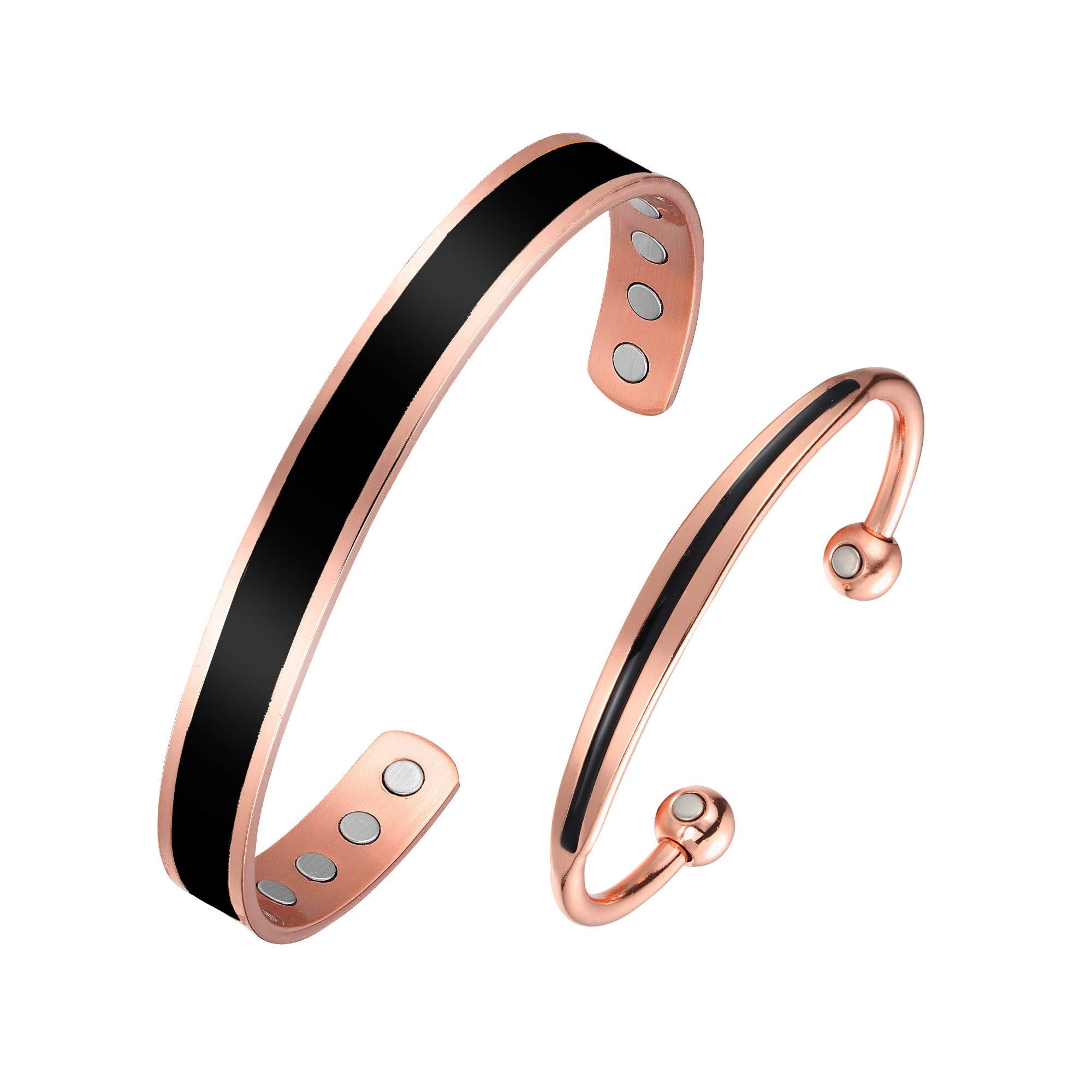 BioMag copper bracelet with dual-tone design for stylish daily wear