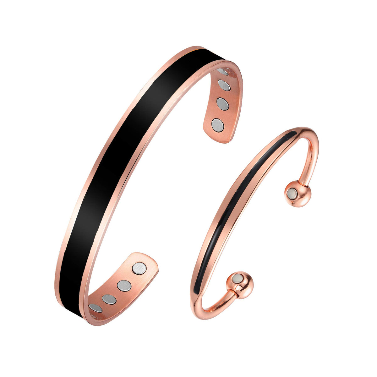 BioMag copper bracelet with dual-tone design for stylish daily wear