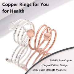 bioMag copper ring two-color option worn with everyday outfits