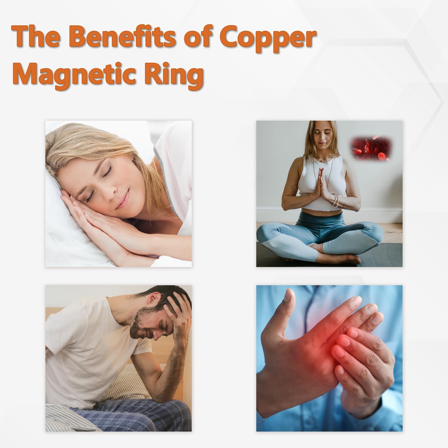 BioMag Style C copper ring inner surface highlighting comfortable all-day wear