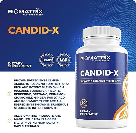 BioMatrix Candid-X capsules ready for daily digestive routine