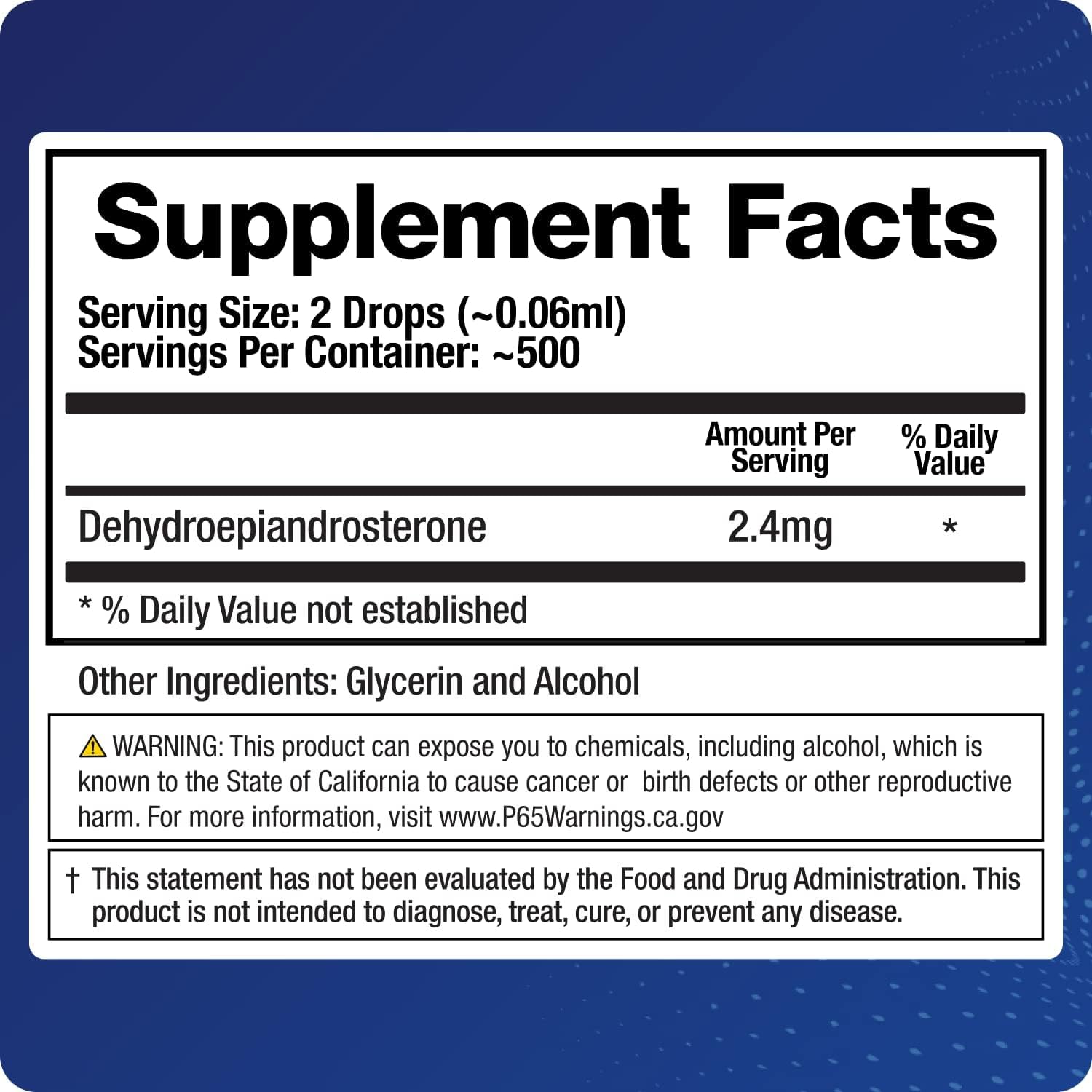 BioMatrix DHEA liquid texture close-up suggests versatile dosing options.