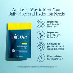 Bio.me Lemonade fiber powder scoop for easy daily intake.
