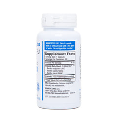 Biomedic Labs RX probiotic capsules close-up highlighting five billion CFU per serving.