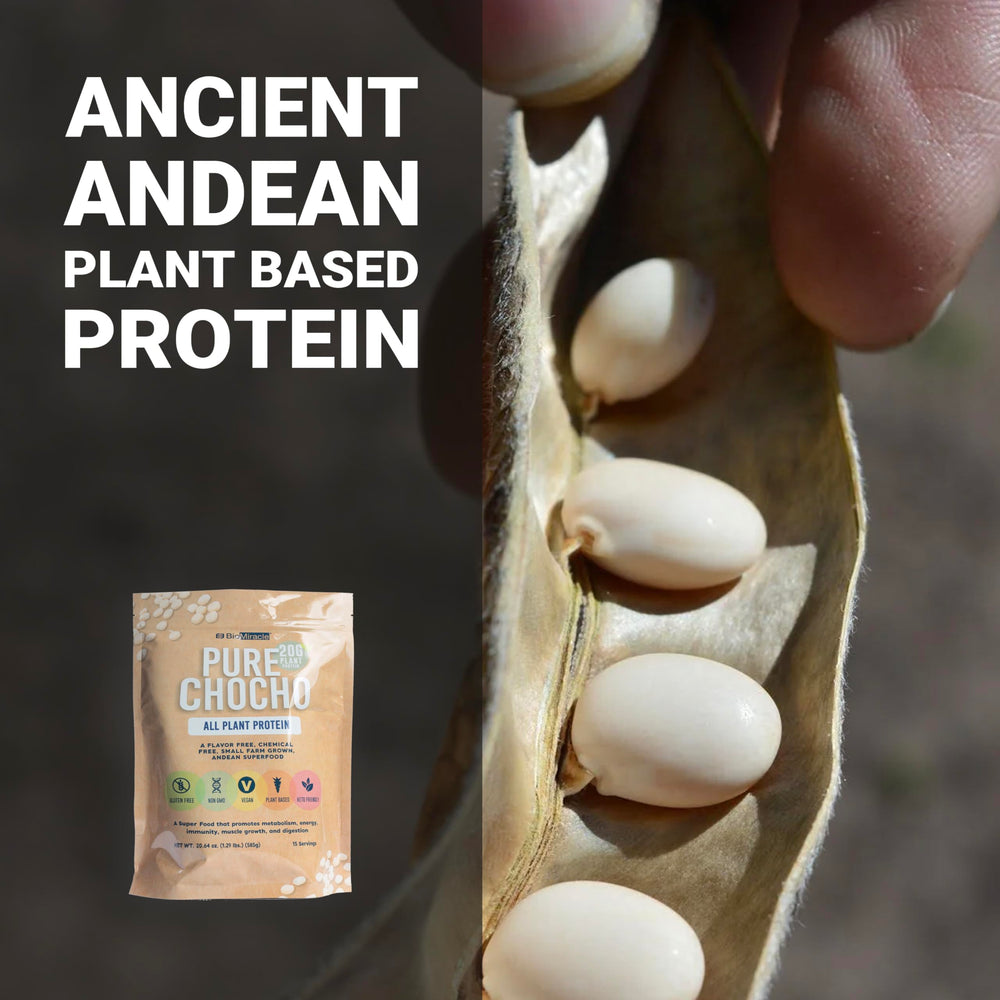 BioMiracle hydrolyzed chocho protein in blender as versatile base for drinks and soups