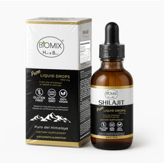 BIOMIX Shilajit Drops bottle view highlights daily vitality support.