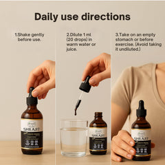 BIOMIX Shilajit Drops Himalayas origin image emphasizes high-altitude source.