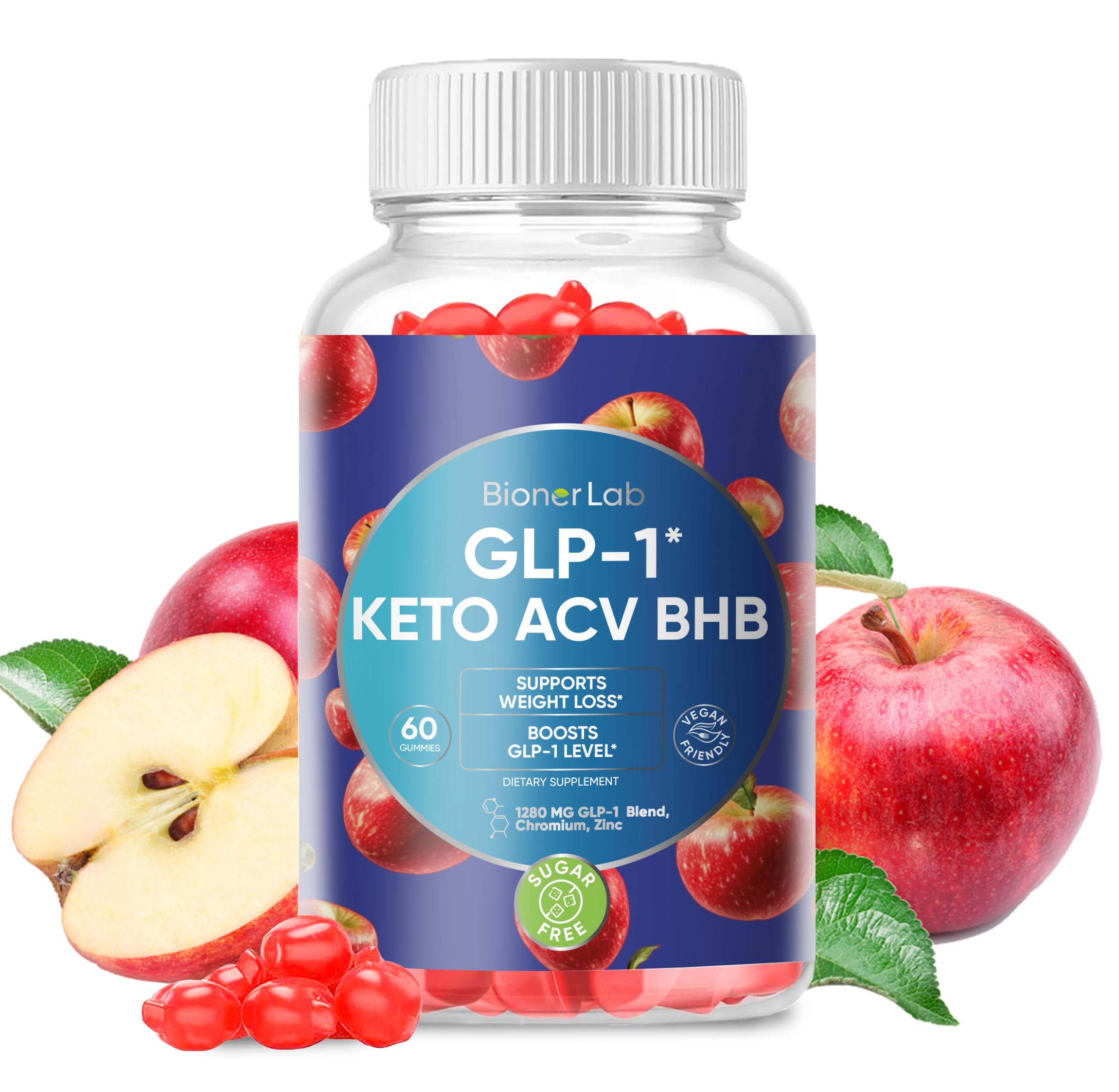 BionerLab Keto ACV Gummies bottle shown for convenient daily metabolism support
