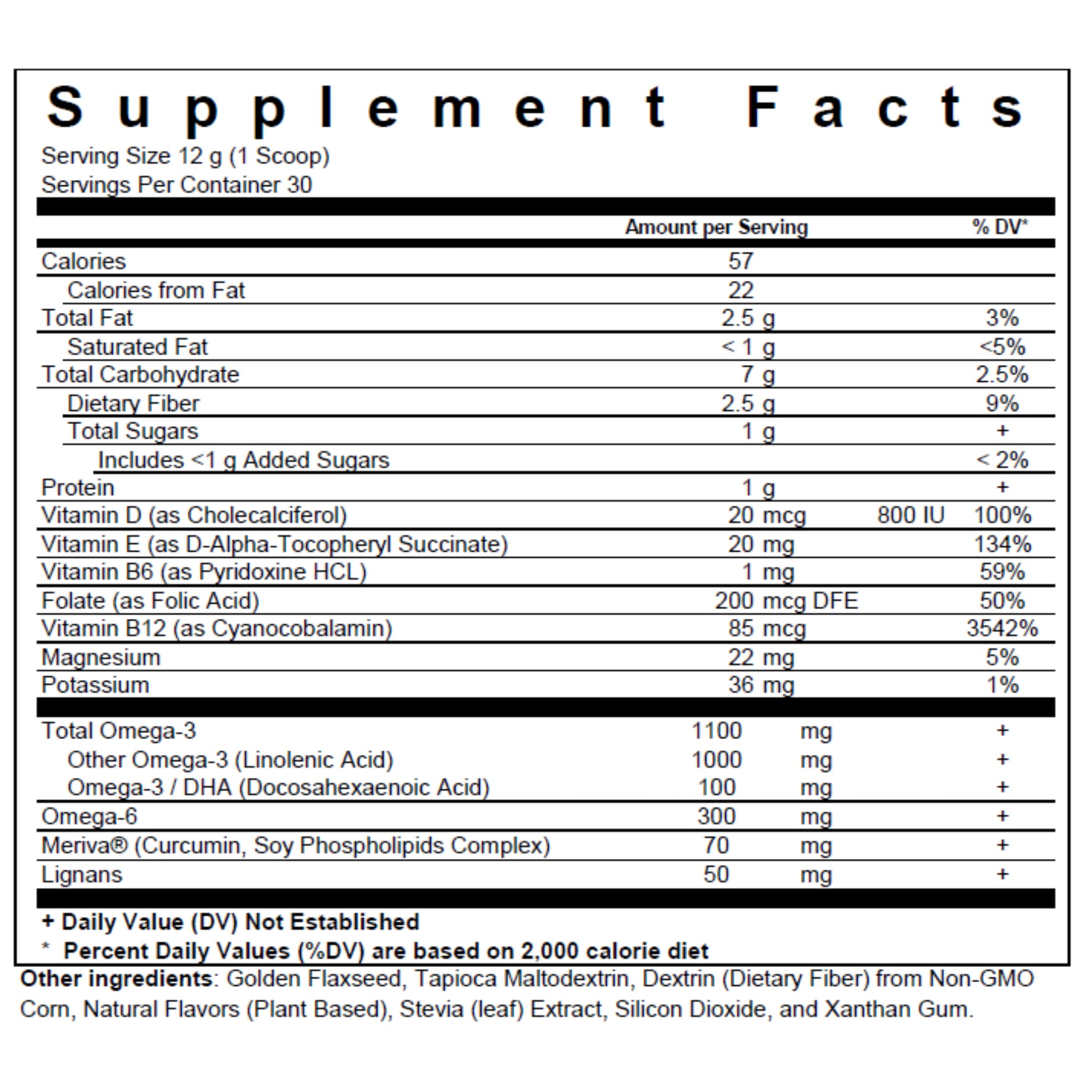 BioPharma Scientific NanOmega vitamin blend includes B6, B12, and folic acid for daily vitality.