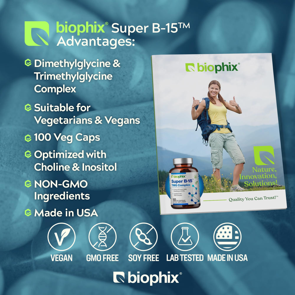Biophix Super B-15 capsules ready to take after meals