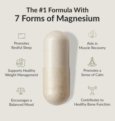 BIOptimizers magnesium capsules close-up highlighting easy-to-swallow form.
