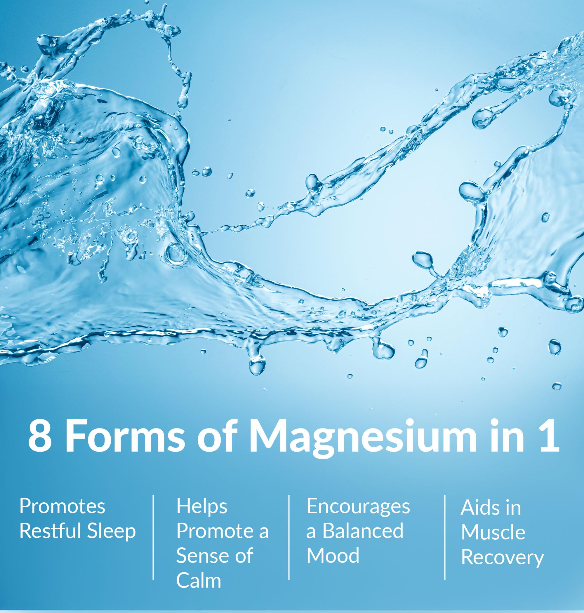BIOptimizers magnesium powder dissolving in water, unflavored, ideal for daily hydration rituals