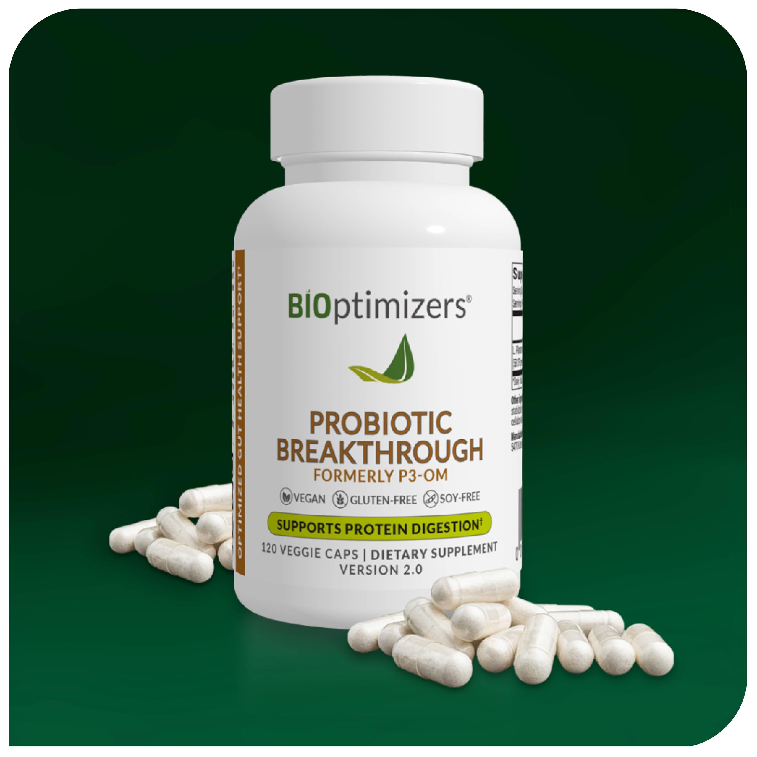 BIOptimizers Probiotic Breakthrough clean, dairy-free formula on display