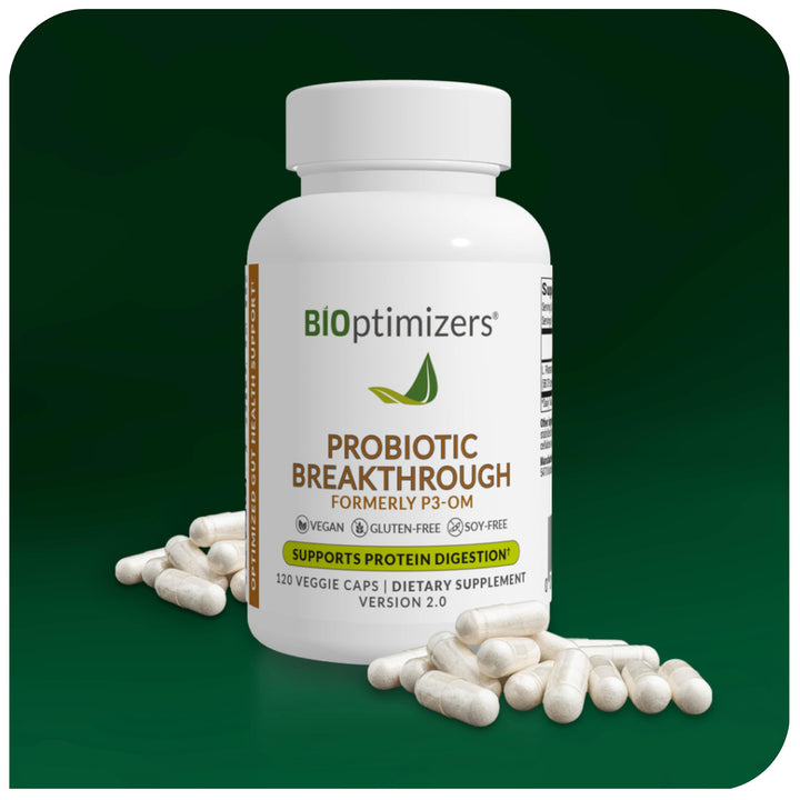 BIOptimizers Probiotic Breakthrough clean, dairy-free formula on display