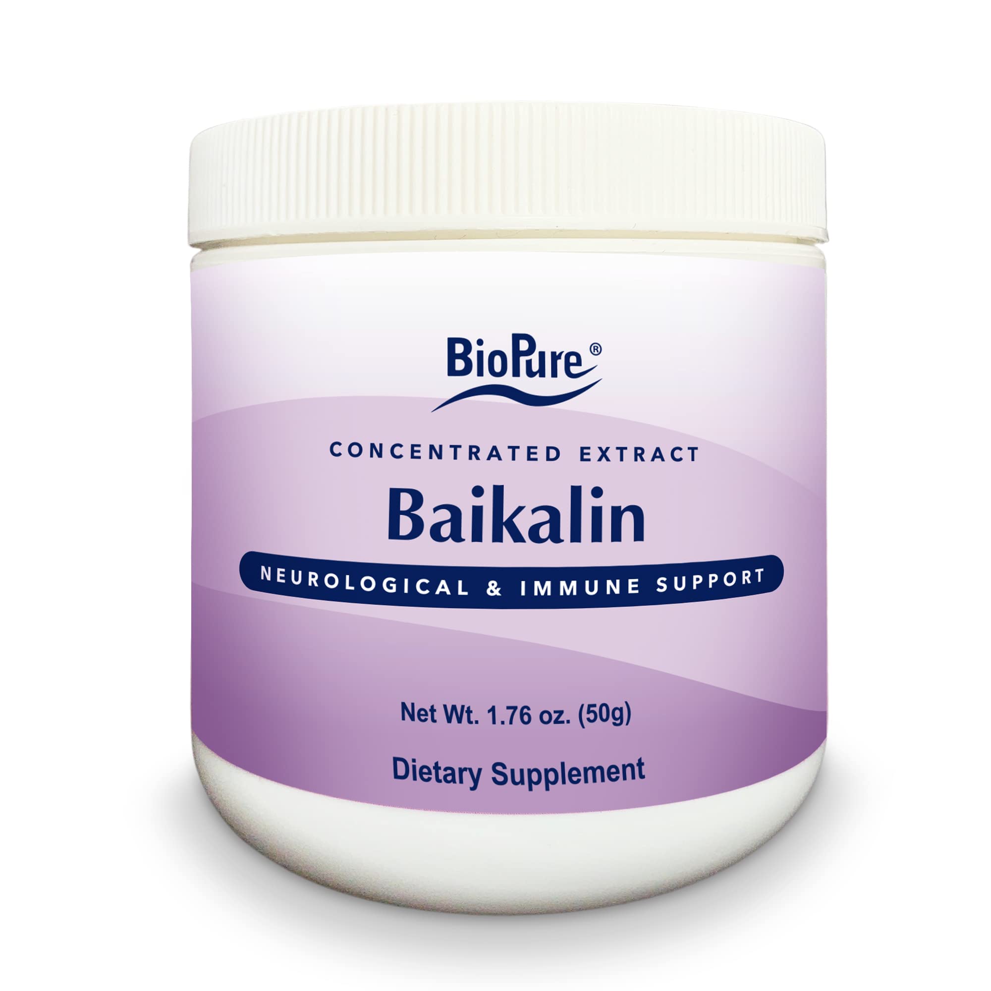 BioPure Baikalin powder jar ideal for easy daily mixing into beverages