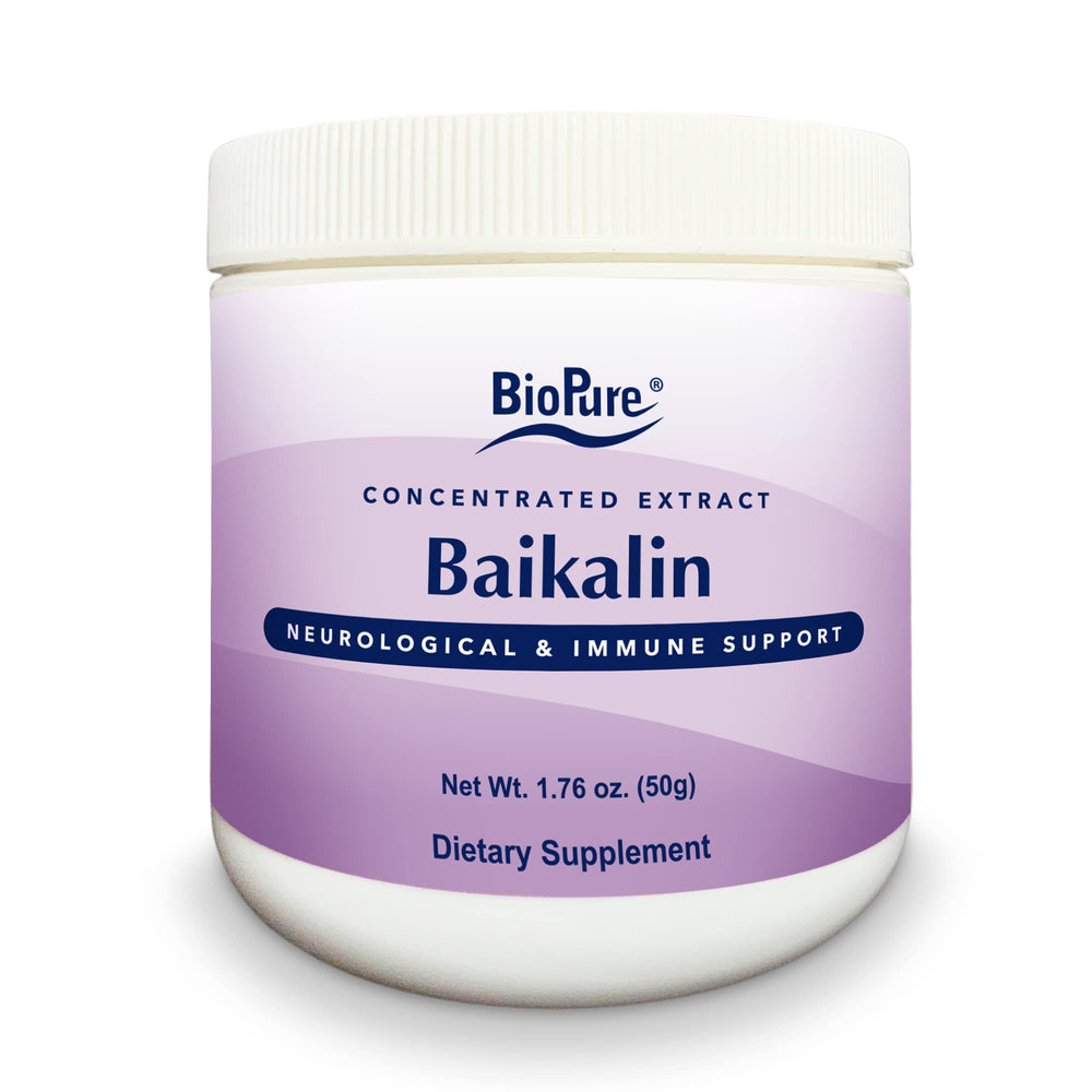 BioPure Baikalin powder jar ideal for easy daily mixing into beverages
