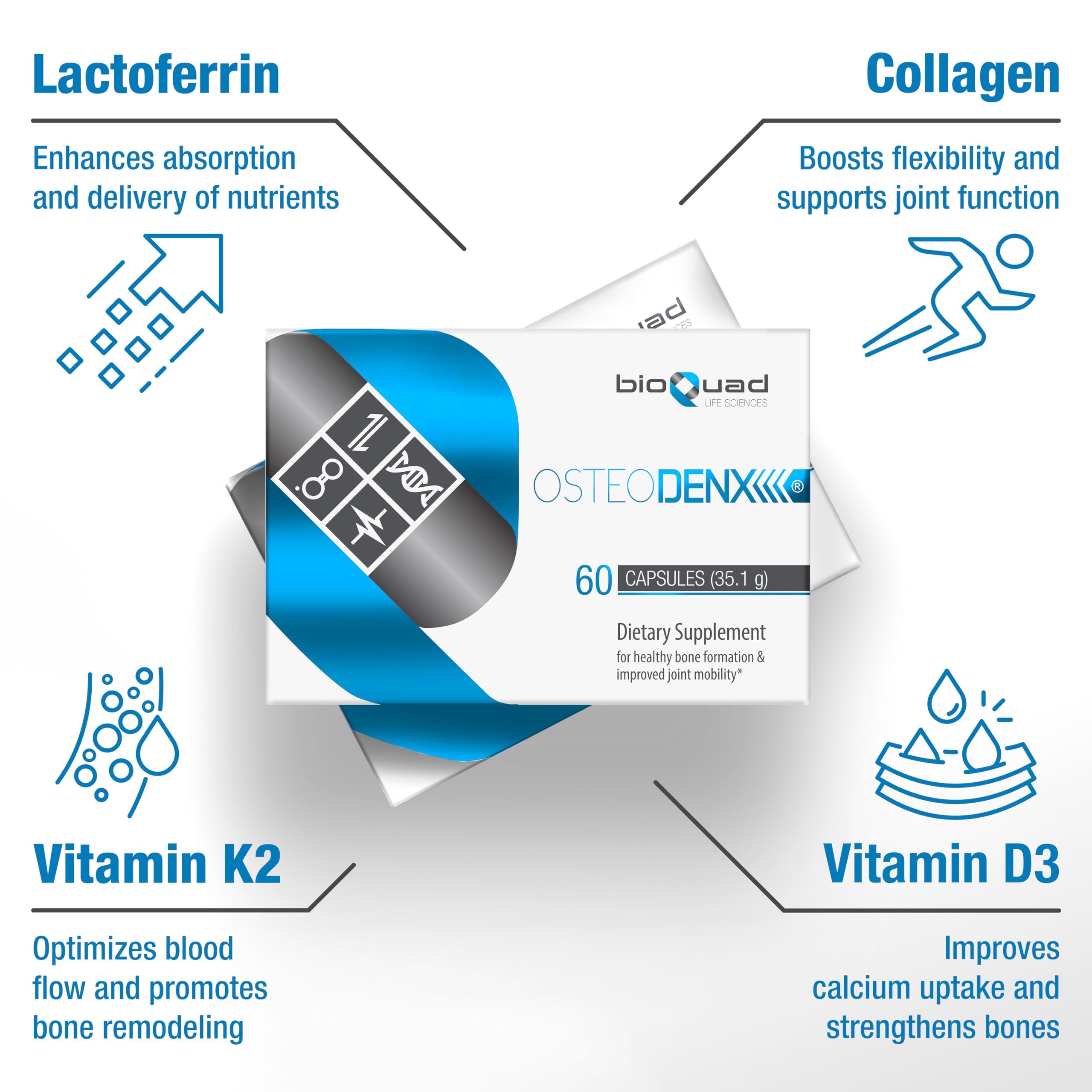 bioQuad OSTEODENX capsules ready to take as daily supplement
