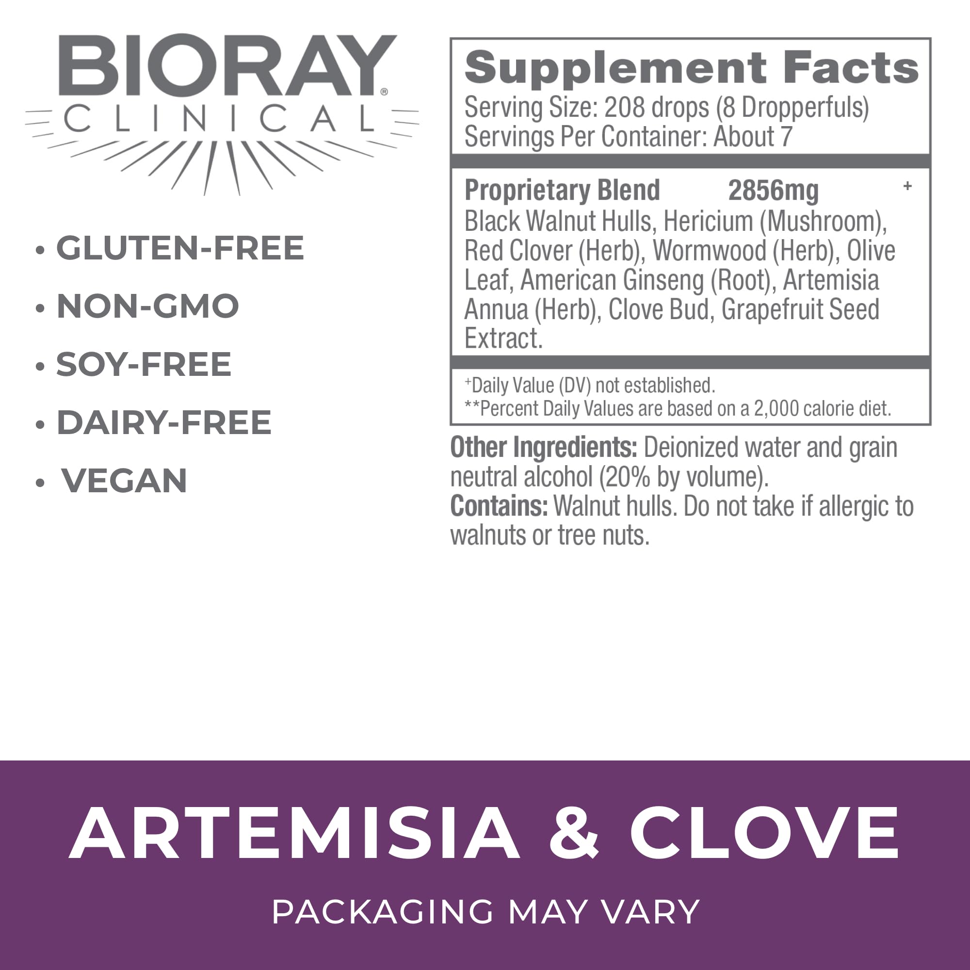 BIORAY Artemisia & Clove drop-dispense enables precise dosing for easy use