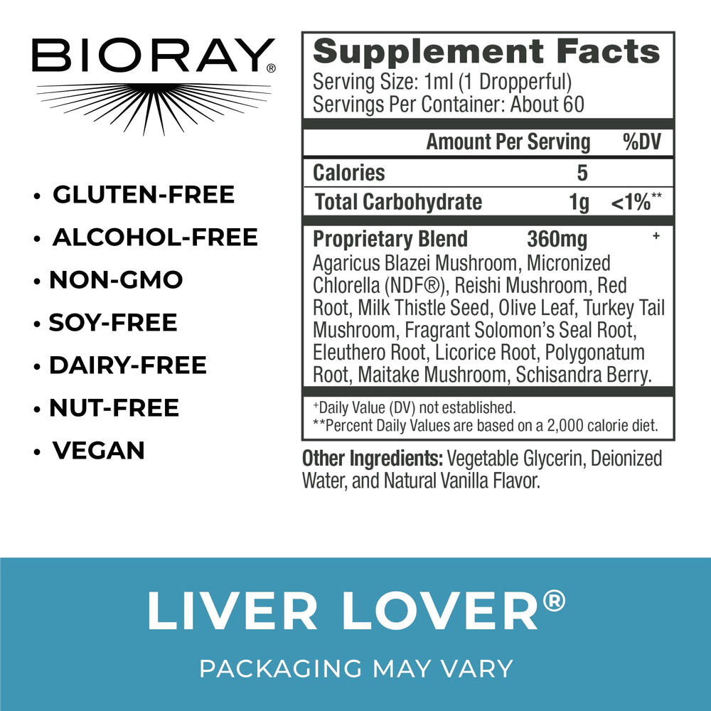Close-up of Daily Liver Lover dropper, illustrating convenient liquid daily liver support.
