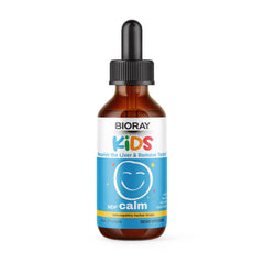 BIORAY Kids NDF Calm packaging and bottle on clean background.