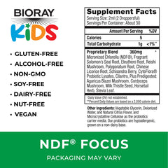 BIORAY Kids NDF Focus Citrus dropper—easy dosing to support consistent focus and energy.