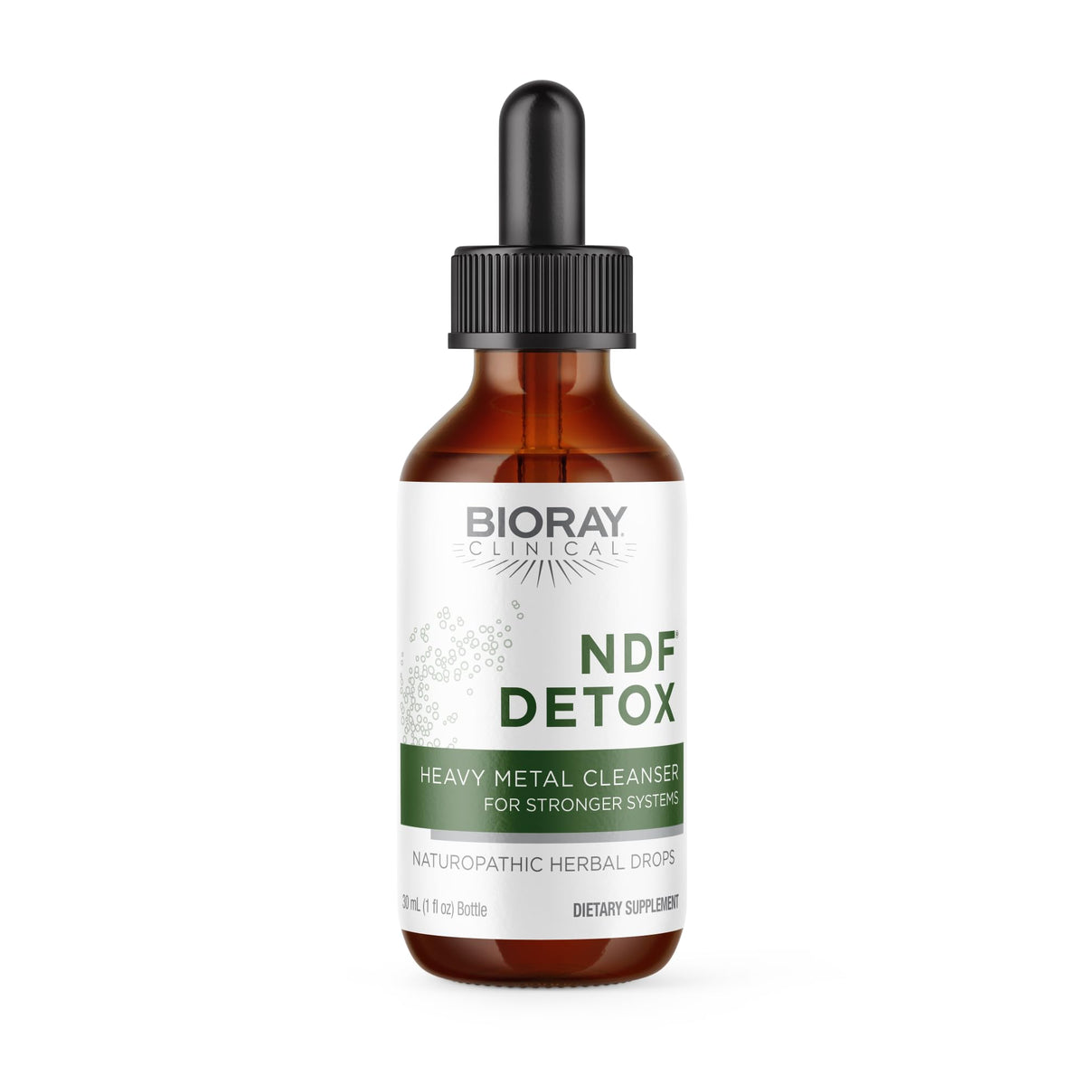 BIORAY NDF bottle label highlights non-GMO, vegetarian formula.