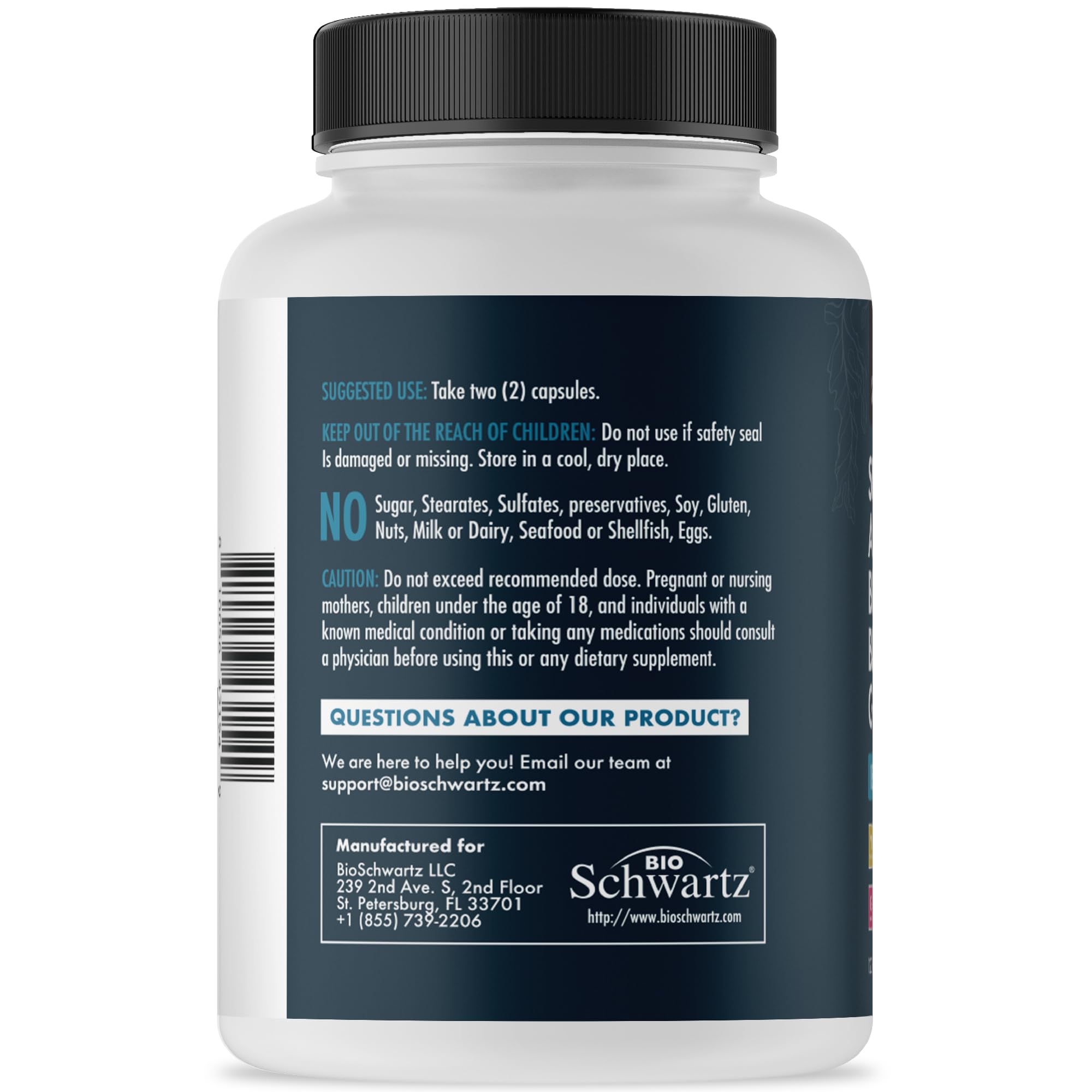 BioSchwartz 60-day supply bottle emphasizing value and consistency.