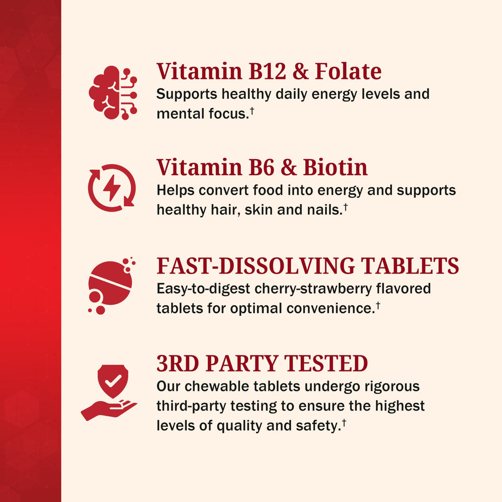 Third-party testing seal on BioSchwartz Bariatric B12 Plus bottle ensuring quality