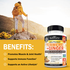BioSchwartz BioPerine black pepper extract enhances absorption for better nutrient uptake.