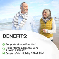 Graphic of BioSchwartz Bone Strength 9-in-1 formula for balanced minerals