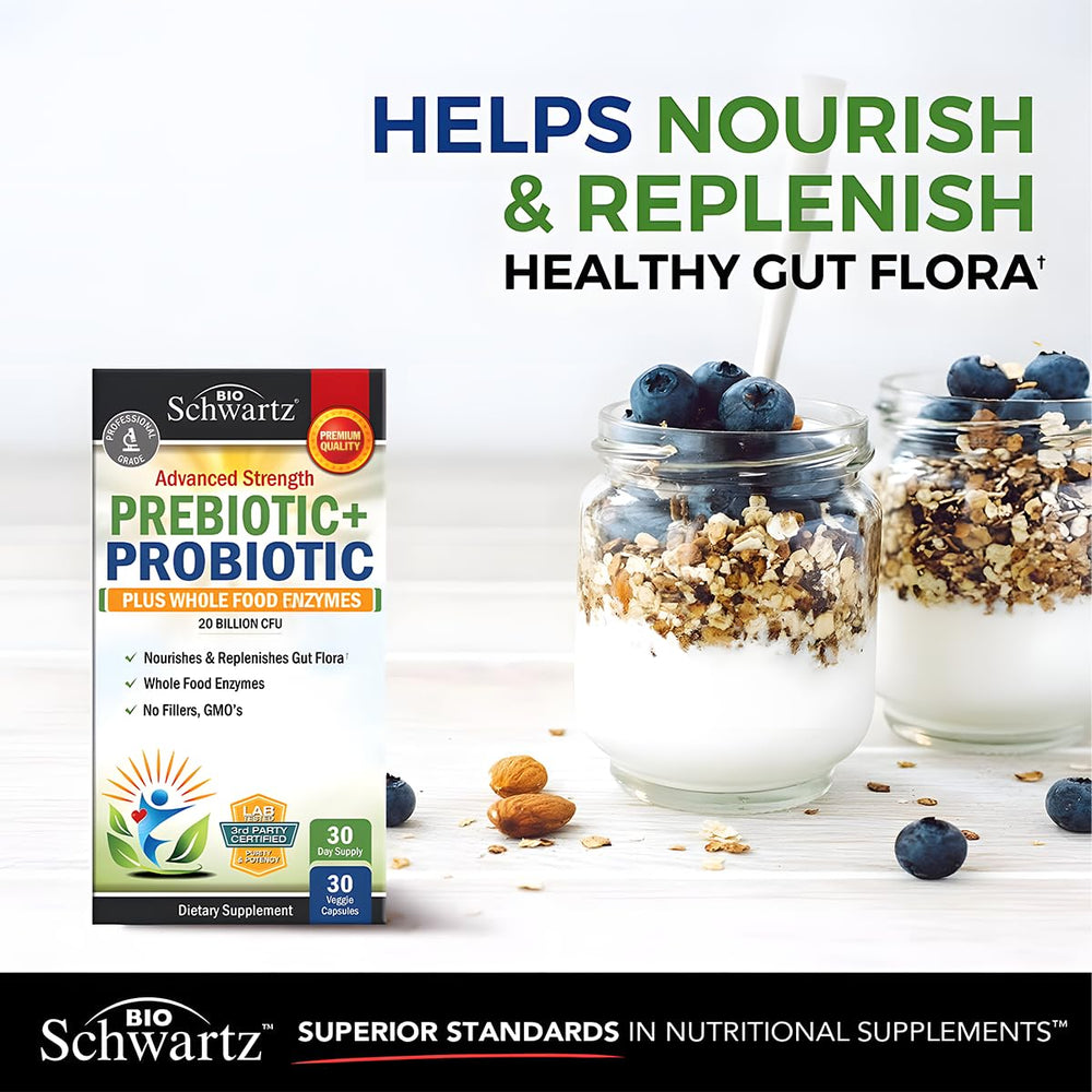 BioSchwartz capsules on a white background suitable for daily wellness routine