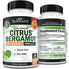 BioSchwartz Citrus Bergamot 1000mg bottle shown for daily wellness support