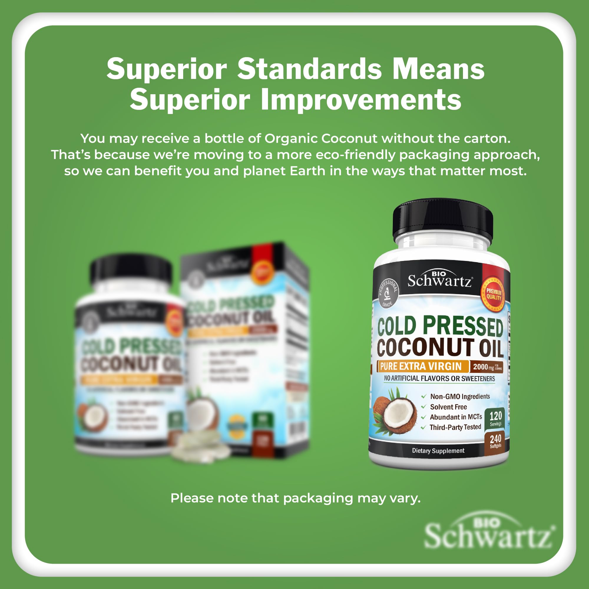 BioSchwartz softgels held in hand for convenient daily intake and gut support.