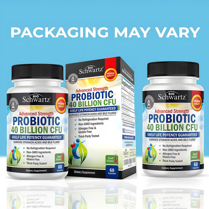 BioSchwartz Daily Probiotic capsules close-up support digestion and comfort