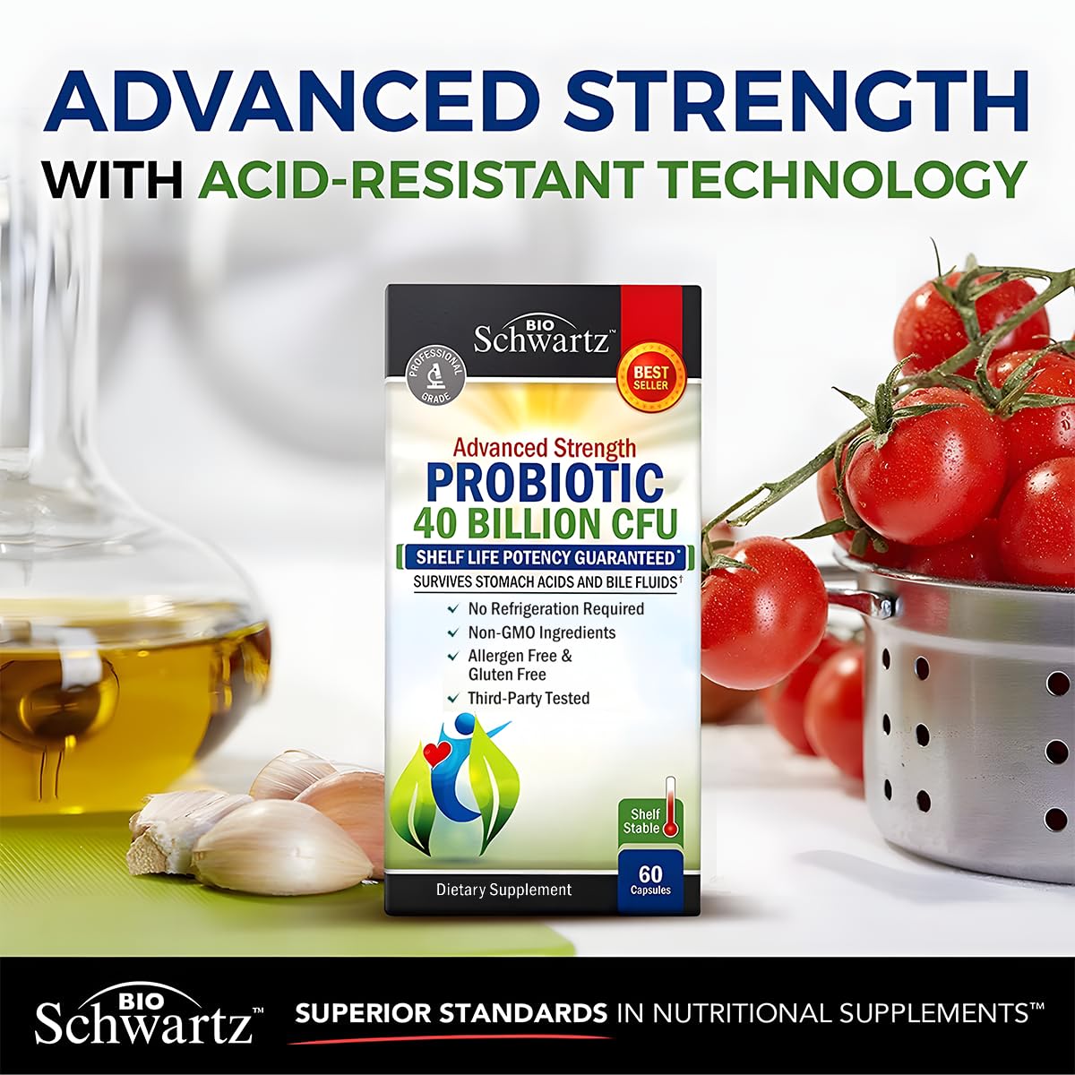 BioSchwartz packaging with Made in USA tag emphasizes quality and safety