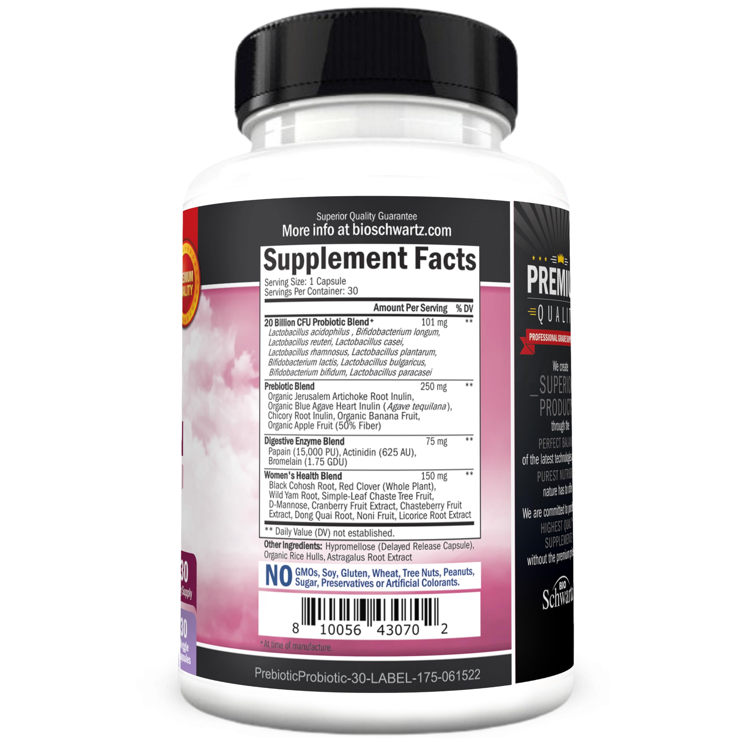BioSchwartz probiotic capsule in morning routine offers convenient daily support.