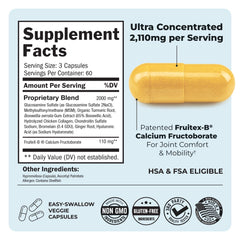 BioSchwartz FruiteX-B label highlights calcium fructoborate for mobility support