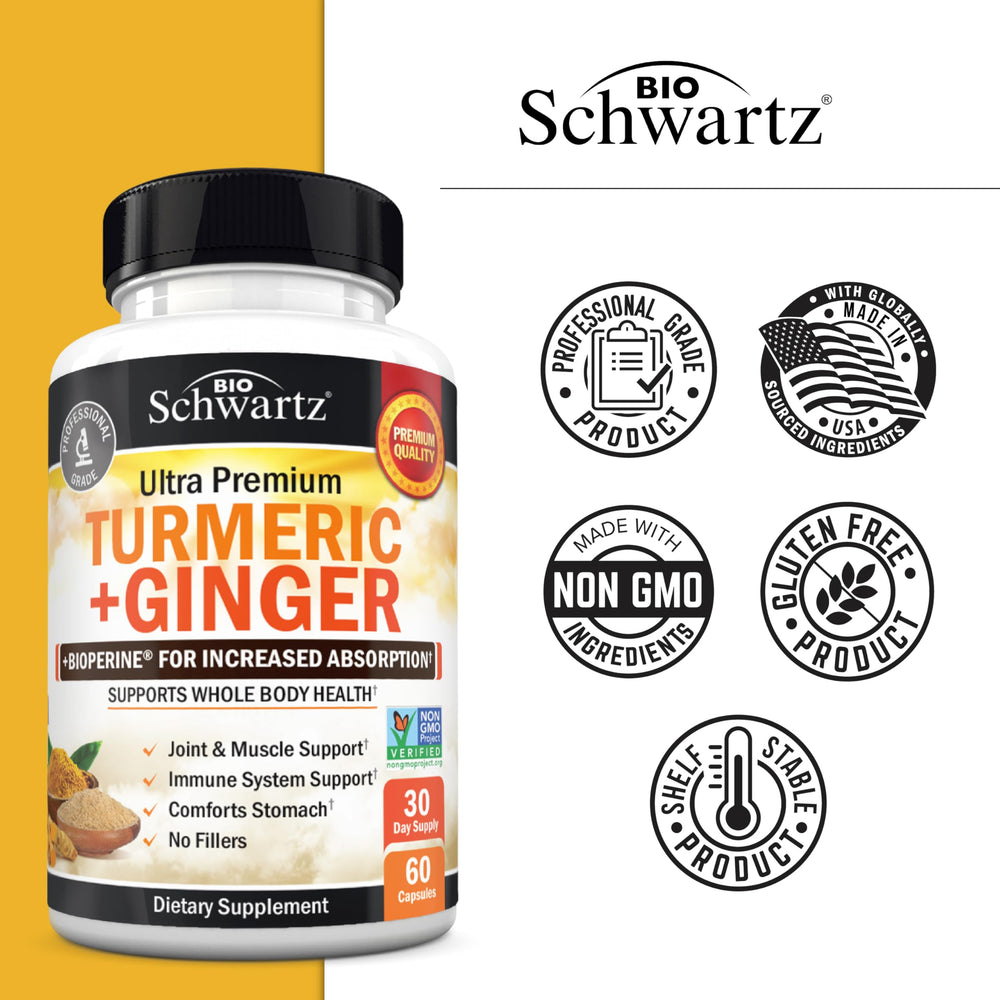 BioSchwartz gluten-free label signals allergen-conscious, clean ingredients.