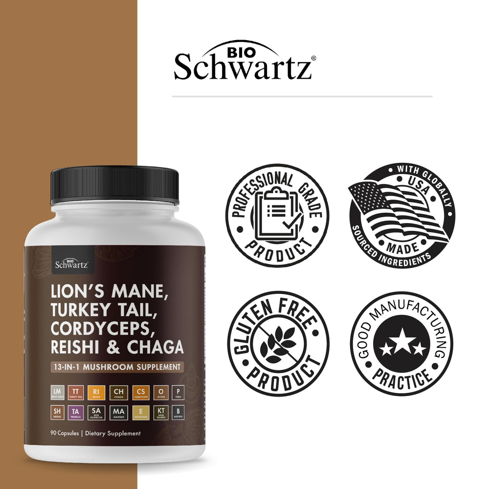 BioSchwartz hand holding capsules conveying portability and on-the-go support.
