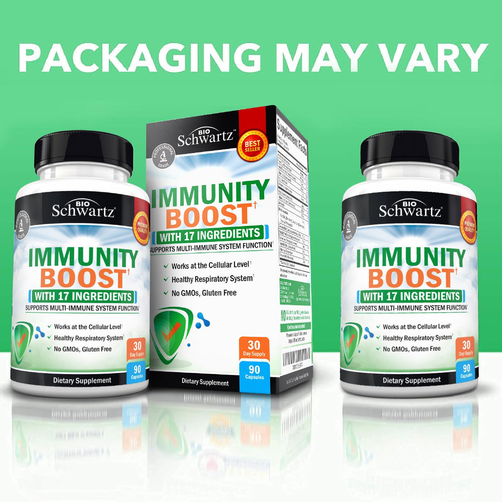 BioSchwartz Immune Support purity seal closeup indicating third-party testing for safety.