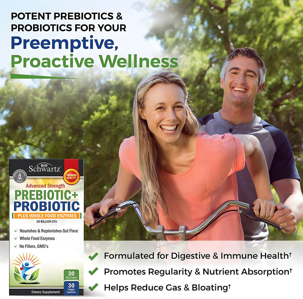 BioSchwartz ingredients with inulin fiber and L. Reuteri for gut balance