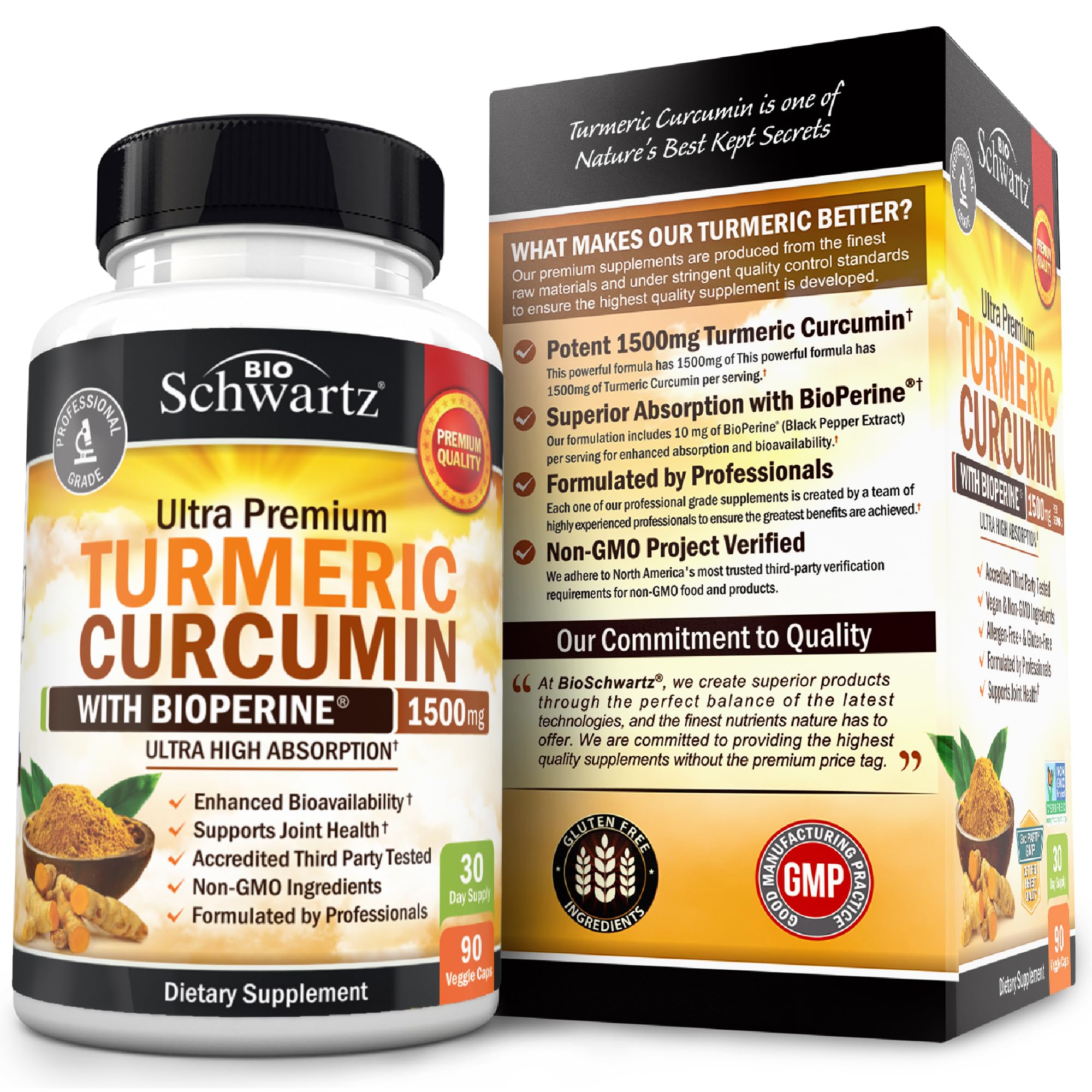 USA-made BioSchwartz packaging with quality seal.