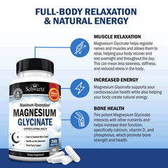 BioSchwartz Magnesium Glycinate supports nerve and muscle function for daily comfort.