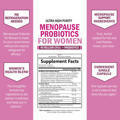 BioSchwartz menopause probiotics herbal-blend image emphasizes chasteberry and turmeric.