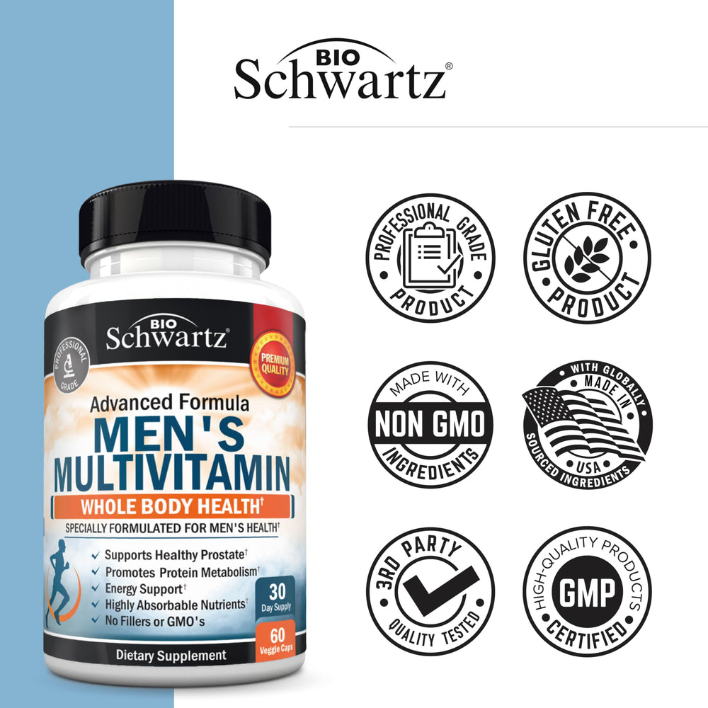 BioSchwartz label highlighting immune support and antioxidant nutrients.