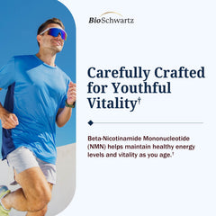 Close-up of 60 capsules highlighting convenient 30-serving supply for ongoing wellness.