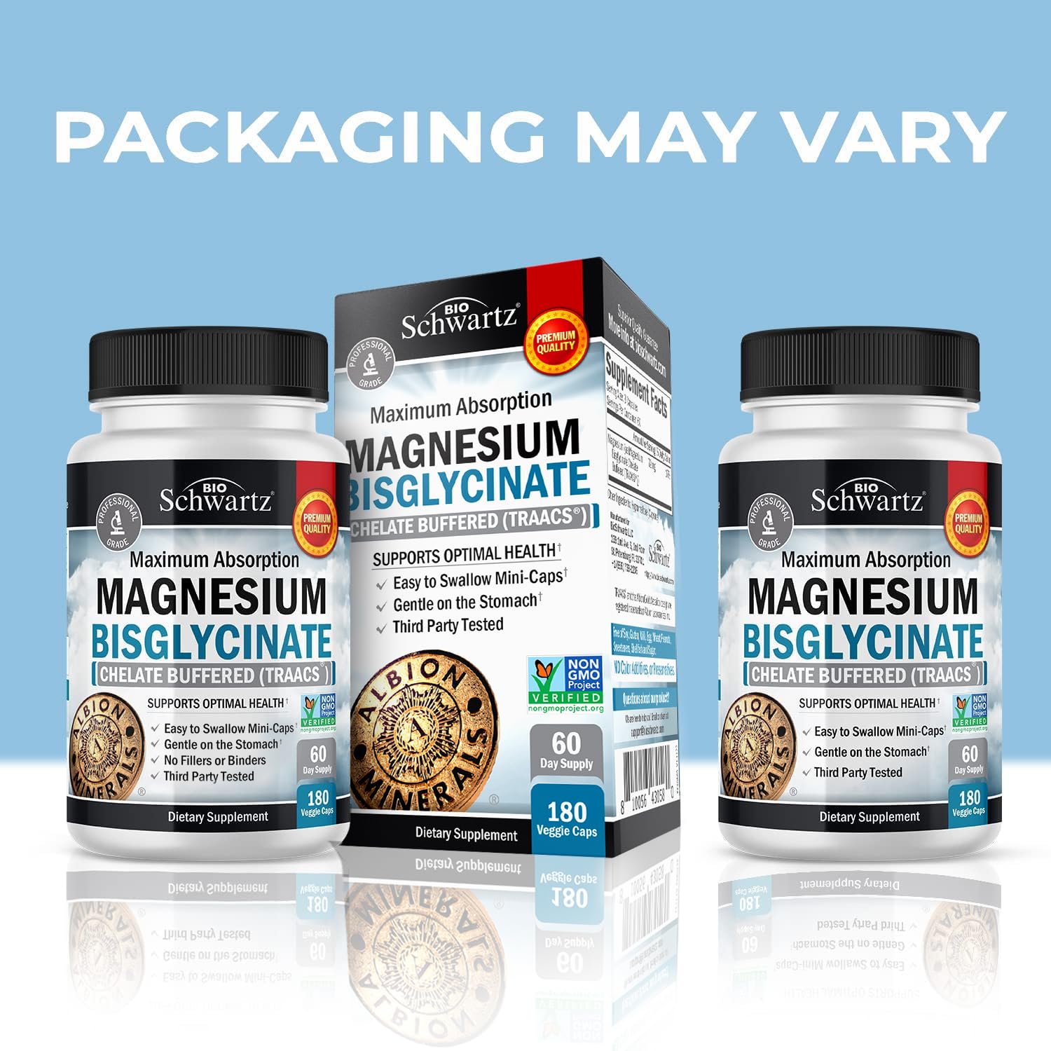 BioSchwartz non-GMO label signaling clean sourcing.