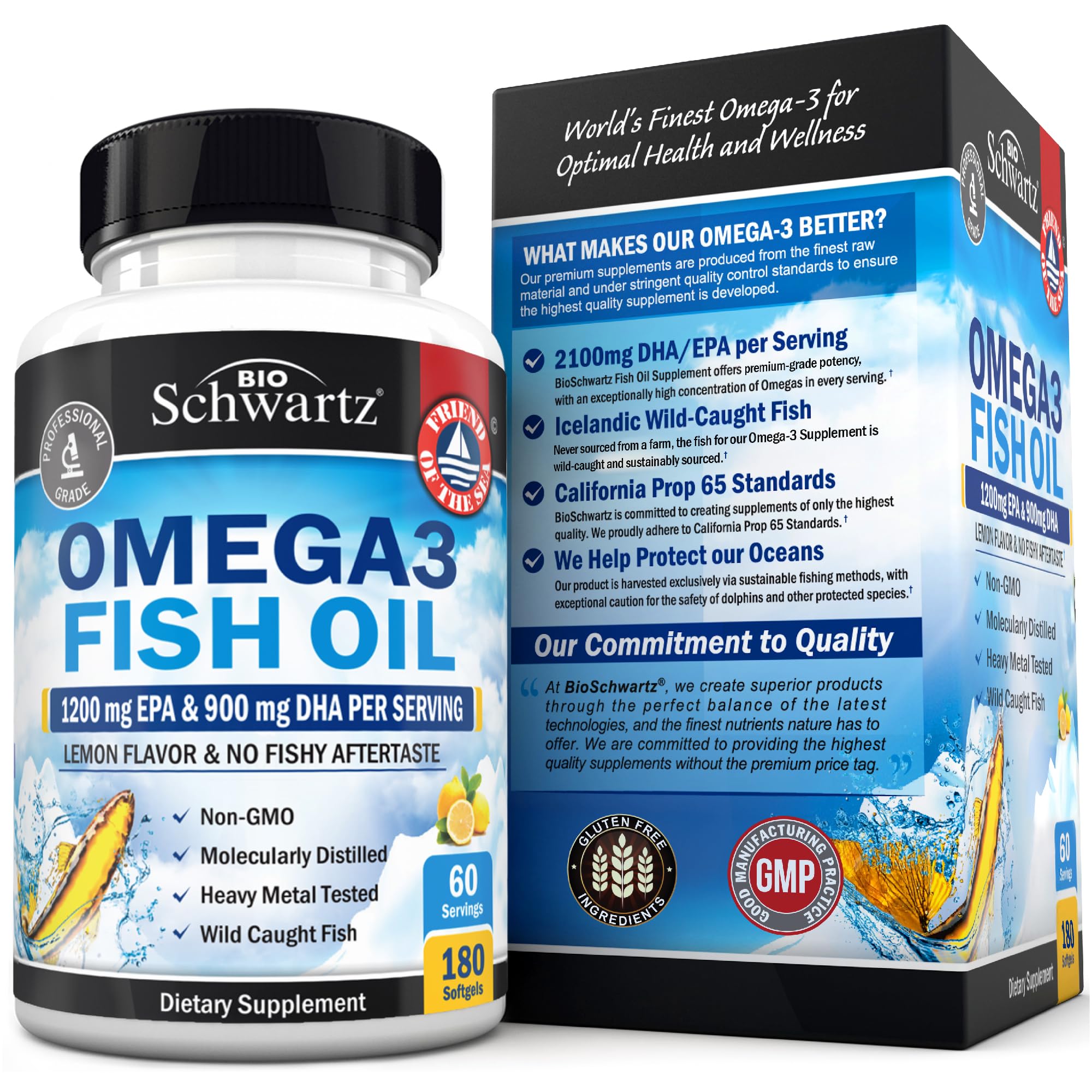 BioSchwartz omega-3 manufactured in a USA cGMP facility