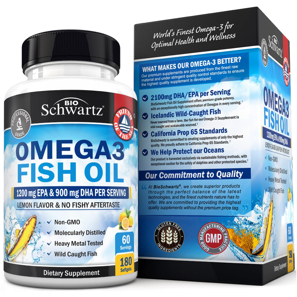 BioSchwartz omega-3 manufactured in a USA cGMP facility