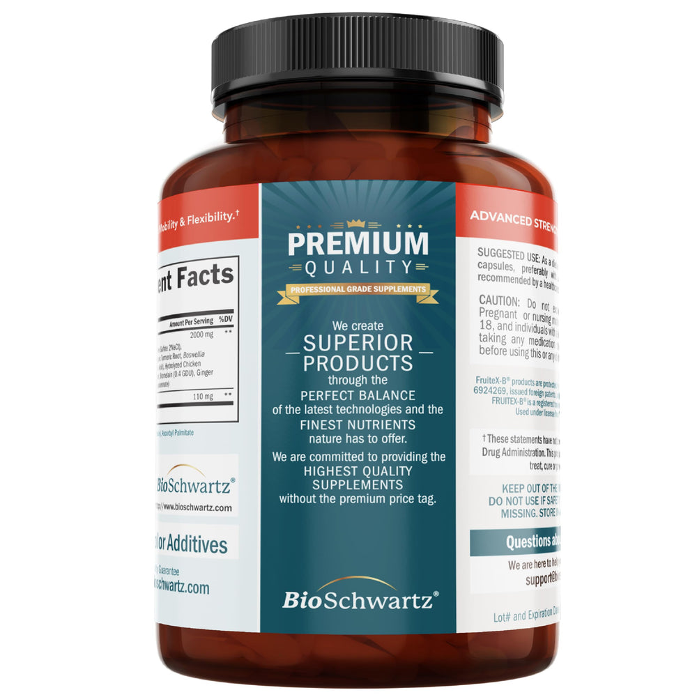 BioSchwartz packaging close-up signaling care and easy-dose capsules